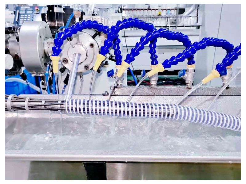 Tuyau flexible en spirale renforcé en PVC