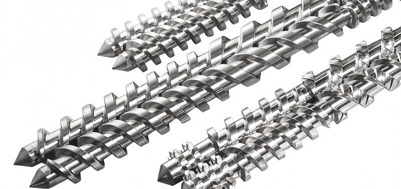Custom extruder screw shaft with modular kneading blocks for high mineral filled compounding