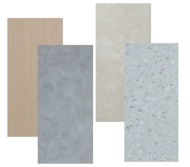 High filler loading PP PE composite panels with calcium carbonate and talc mineral fillers