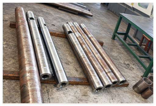 Barrel bodies with existing interface openings shown for mechanical review. Each vented retrofit requires separate confirmation of function, position and interfaces